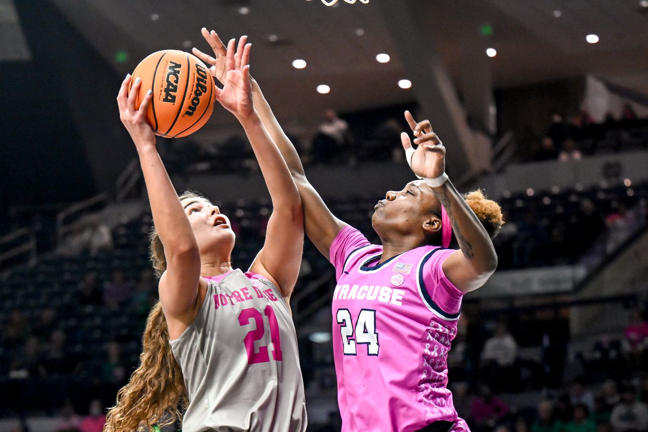 NCAA Womens Basketball: Syracuse at Notre Dame