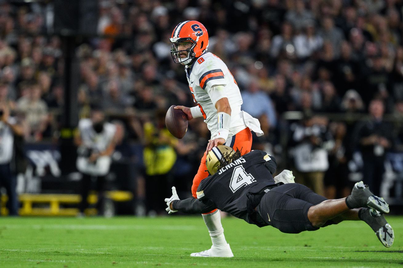 COLLEGE FOOTBALL: SEP 16 Syracuse at Purdue