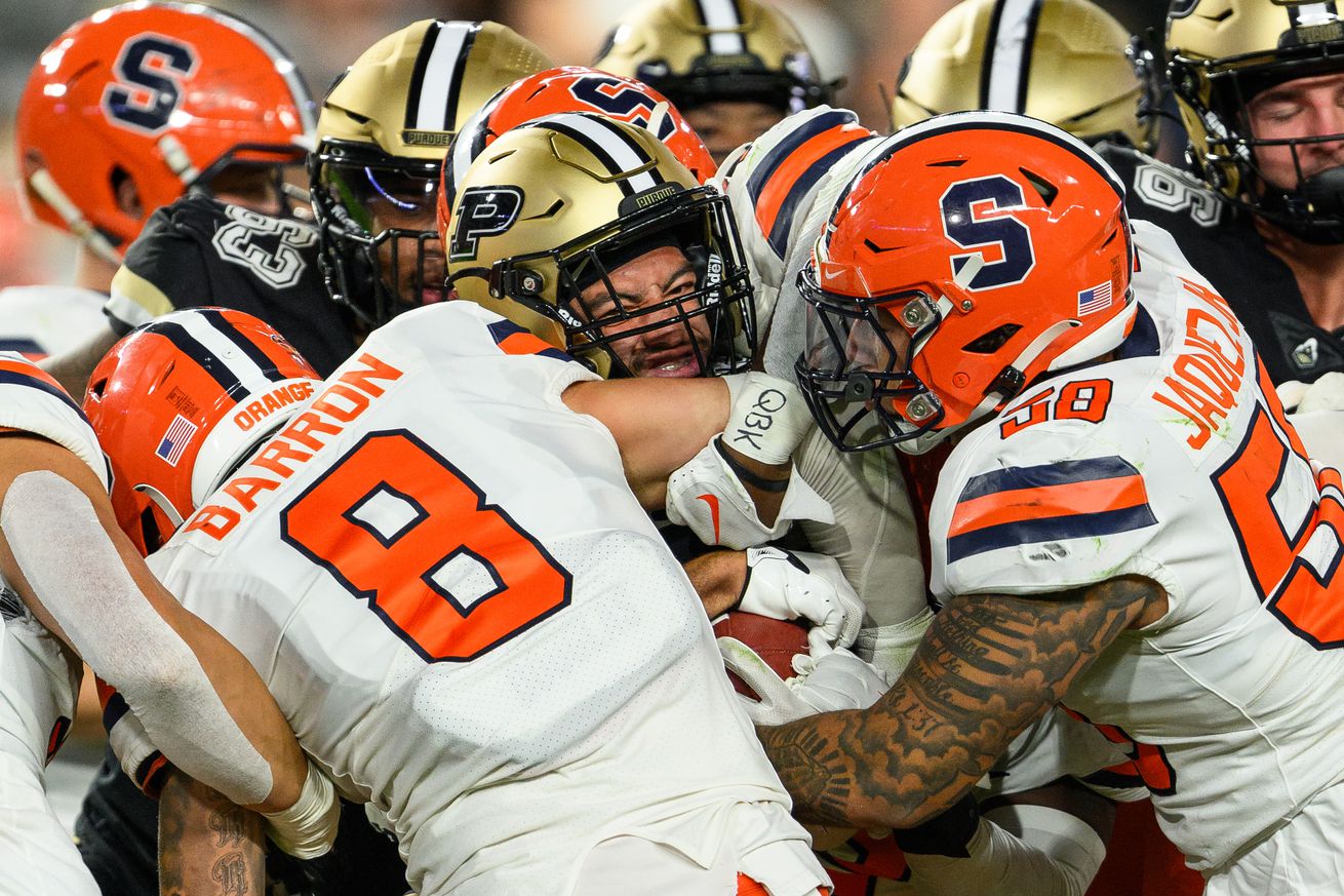 COLLEGE FOOTBALL: SEP 16 Syracuse at Purdue