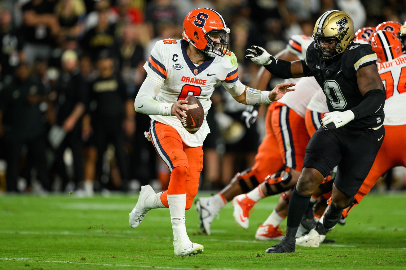 COLLEGE FOOTBALL: SEP 16 Syracuse at Purdue
