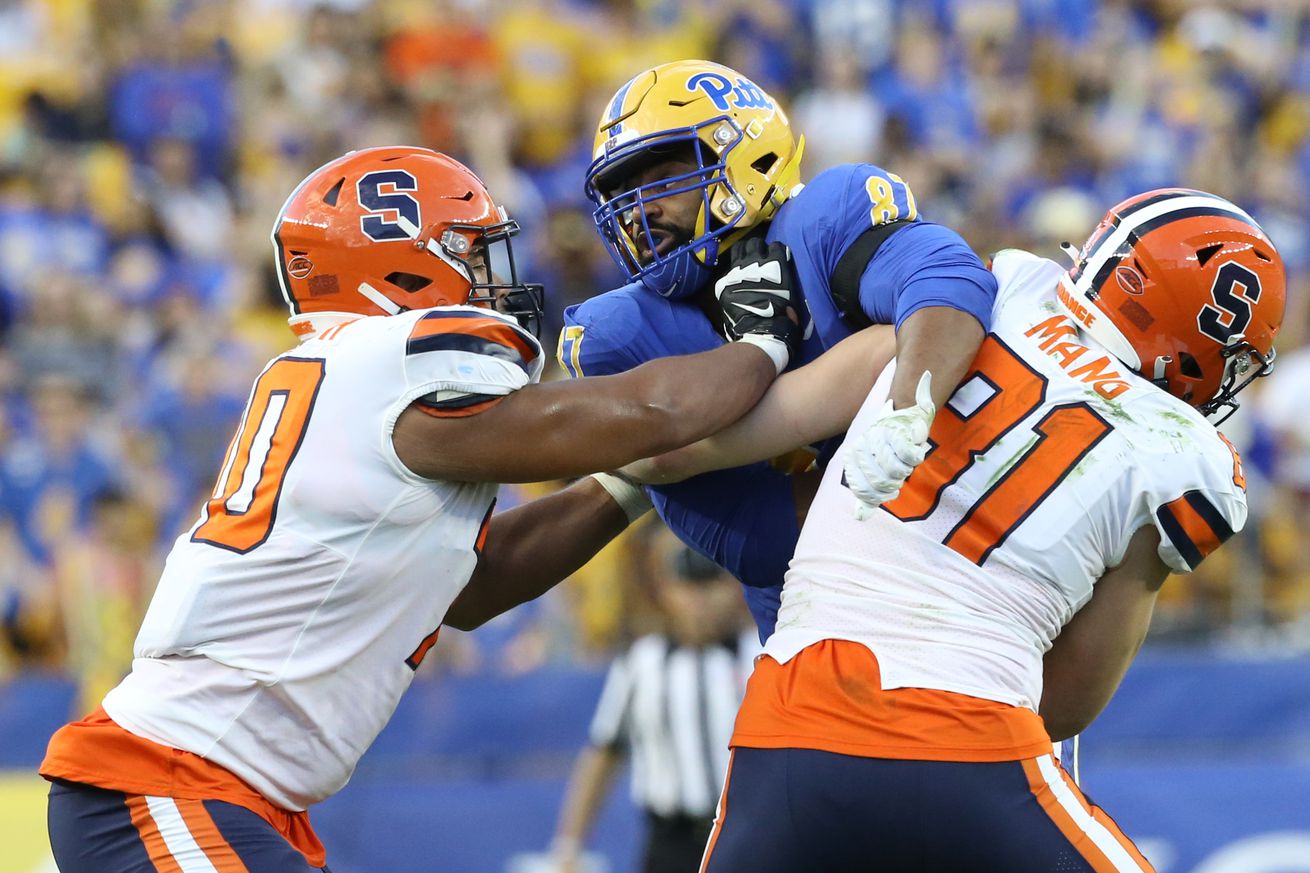 NCAA Football: Syracuse at Pittsburgh