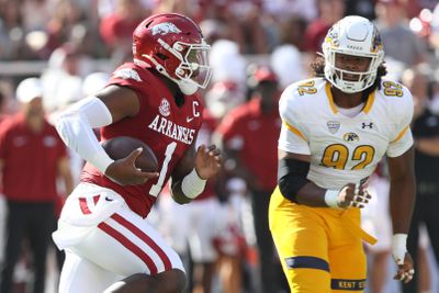 NCAA Football: Kent State at Arkansas