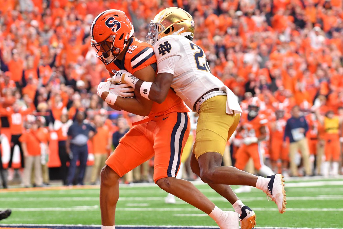 NCAA Football: Notre Dame at Syracuse