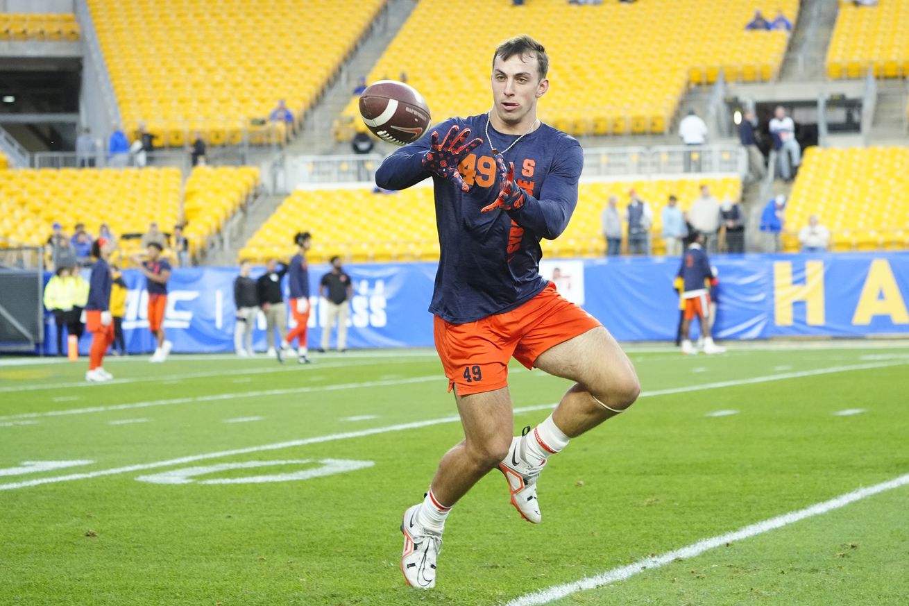 COLLEGE FOOTBALL: OCT 24 Syracuse at Pitt
